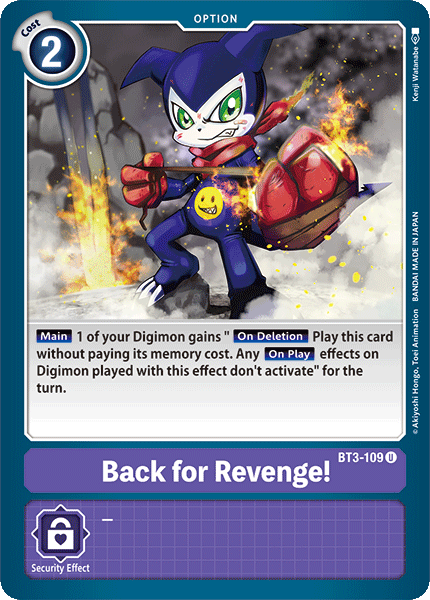 Back for Revenge! (BT3-109) Uncommon