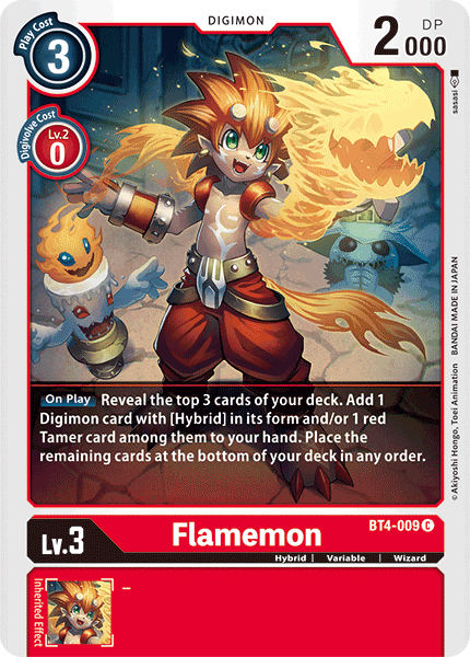 Flamemon (BT4-009) Common