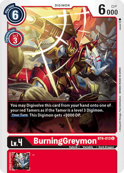 BurningGreymon (BT4-013) Uncommon