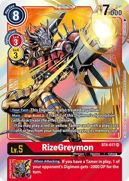 RizeGreymon (BT4-017) Alternative Art