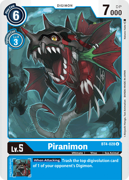 Piranimon (BT4-028) Uncommon