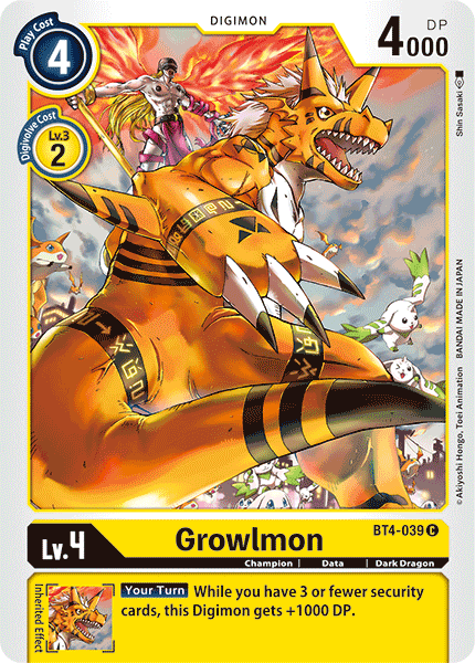 Growlmon (BT4-039) Common