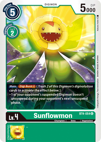 Sunflowmon (BT4-054) Uncommon