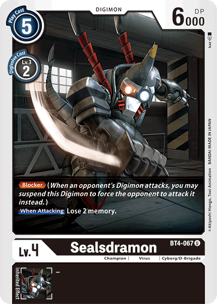 Sealsdramon (BT4-067) Uncommon