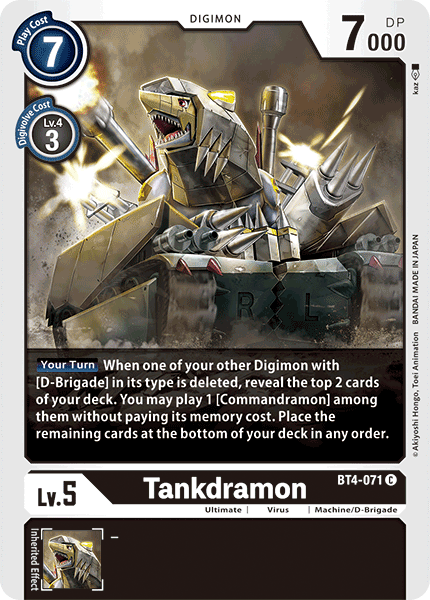 Tankdramon (BT4-071) Common