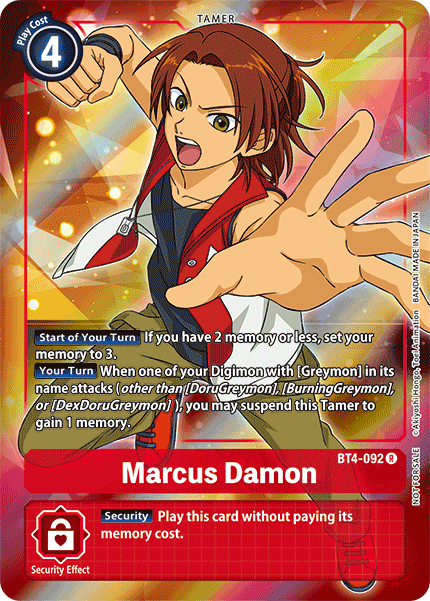 Marcus Damon (BT4-092) Box Topper