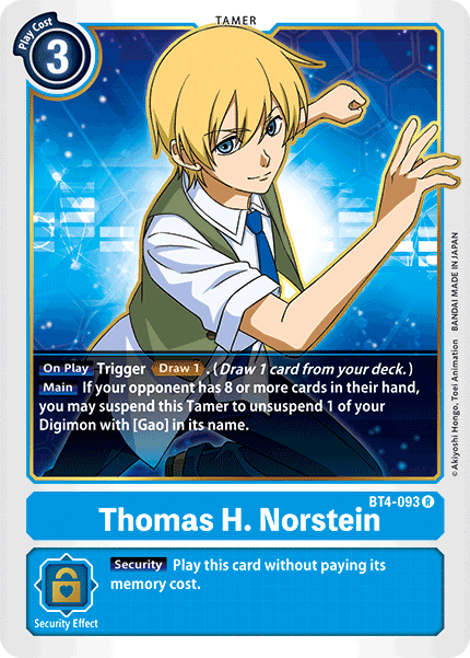 Thomas H. Norstein (BT4-093) Rare