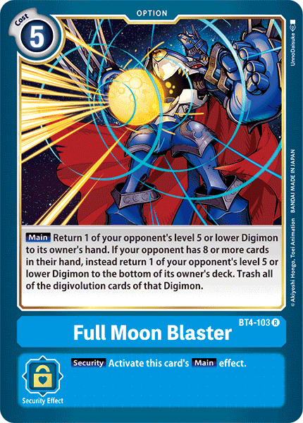 Full Moon Blaster (BT4-103) Rare