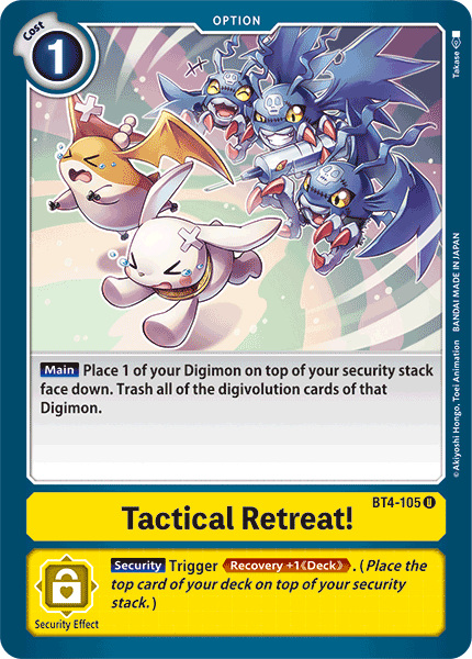 Tactical Retreat! (BT4-105) Uncommon