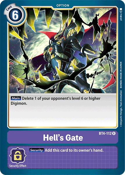 Hell’s Gate (BT4-112) Rare