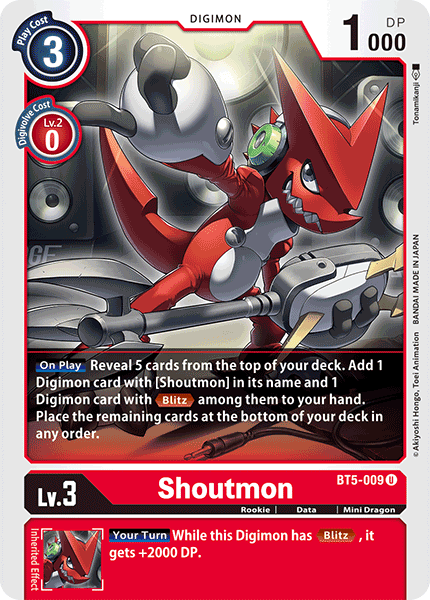 Shoutmon (BT5-009) Uncommon