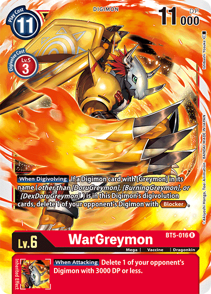 WarGreymon (BT5-016) Rare