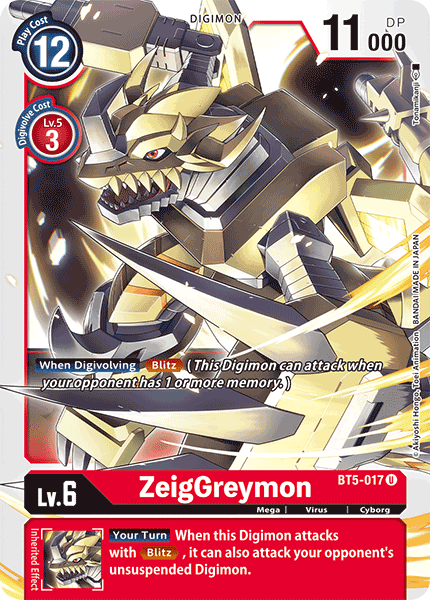 ZeigGreymon (BT5-017) Uncommon