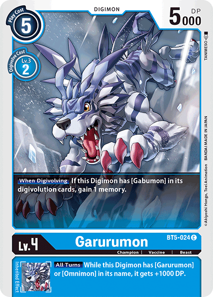 Garurumon (BT5-024) Common