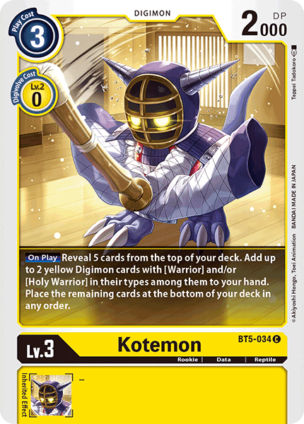 Kotemon (BT5-034) Common