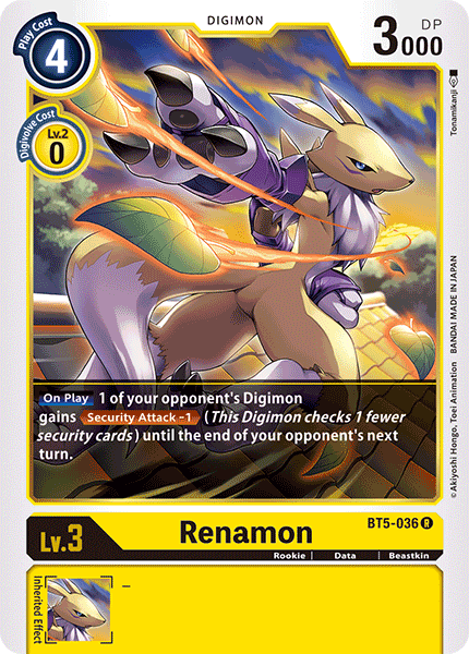 Renamon (BT5-036) Rare