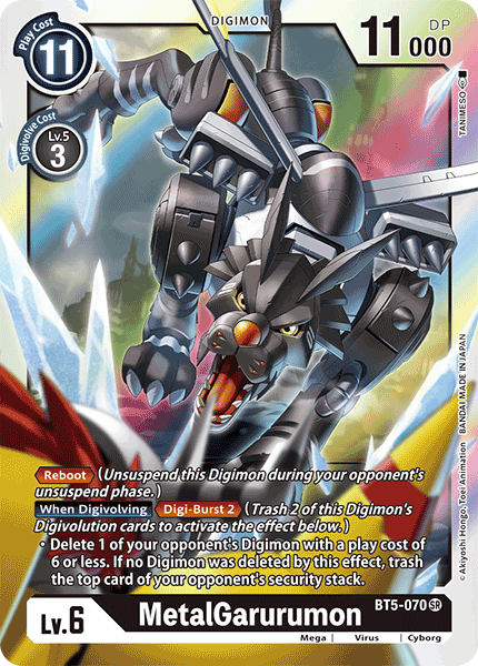 MetalGarurumon (BT5-070) Super Rare