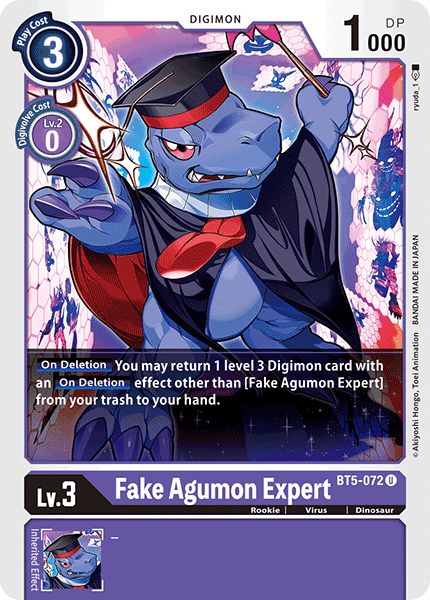 Fake Agumon Expert (BT5-072) Uncommon