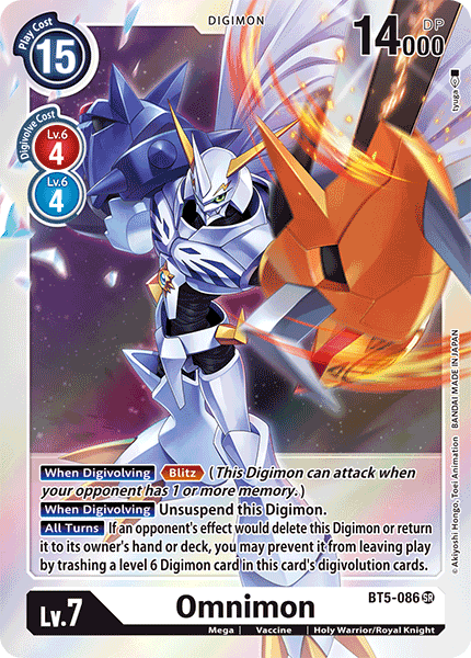 Omnimon (BT5-086) Super Rare