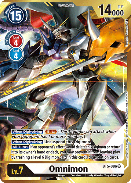 Omnimon (BT5-086) Tomotake Alternative Art