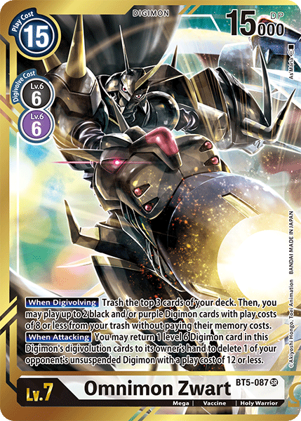 Omnimon Zwart (BT5-087) As'Maria Alternative Art