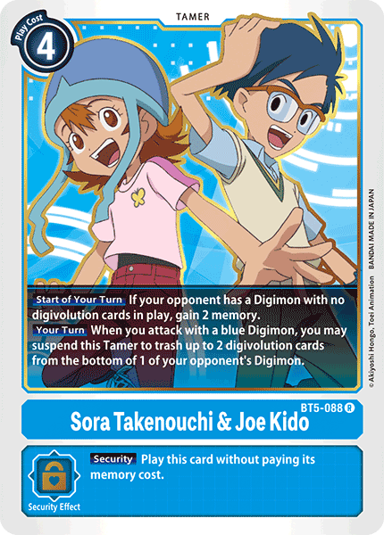 Sora Takenouchi & Joe Kido (BT5-088) Rare