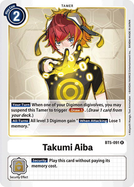 Takumi Aiba (BT5-091) Rare