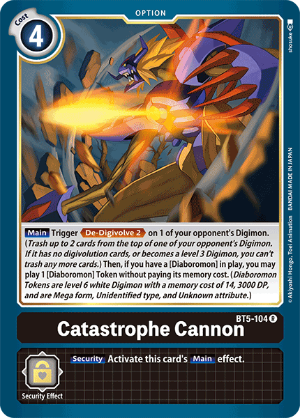 Catastrophe Cannon (BT5-104) Rare