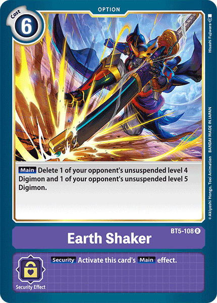 Earth Shaker (BT5-108) Rare