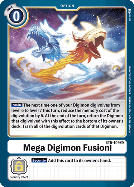 Mega Digimon Fusion! (BT5-109) Rare