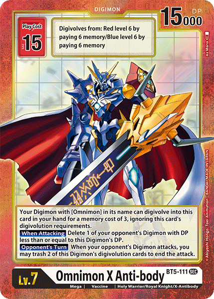 Omnimon X-Anti-body (BT5-111) Alternative Art