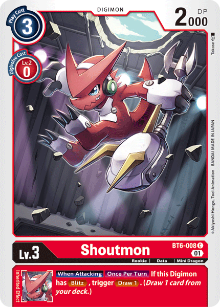 Shoutmon (BT6-008) Common