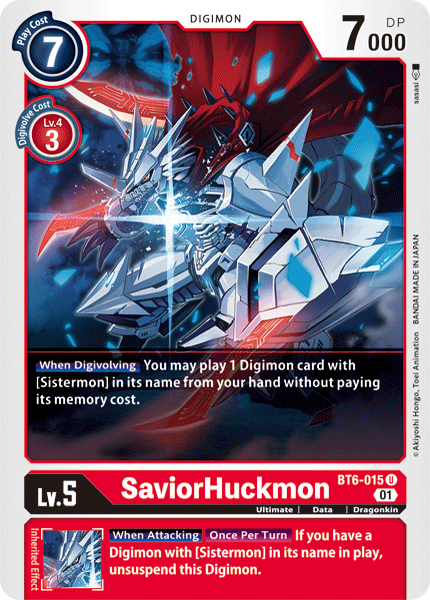 SaviorHuckmon (BT6-015) Uncommon