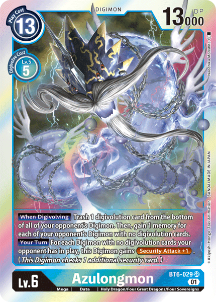 Azulongmon (BT6-029) Super Rare