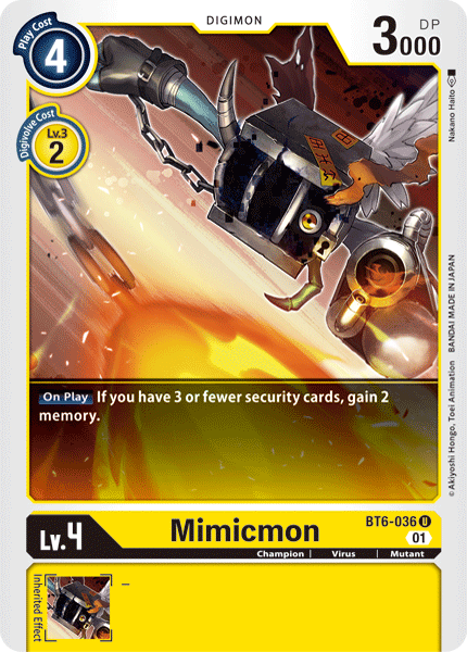 Mimicmon (BT6-036) Uncommon