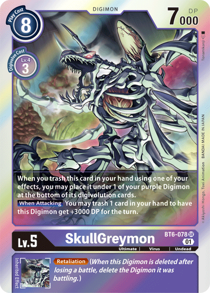 SkullGreymon (BT6-078) Super Rare