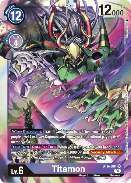 Titamon (BT6-081) Super Rare