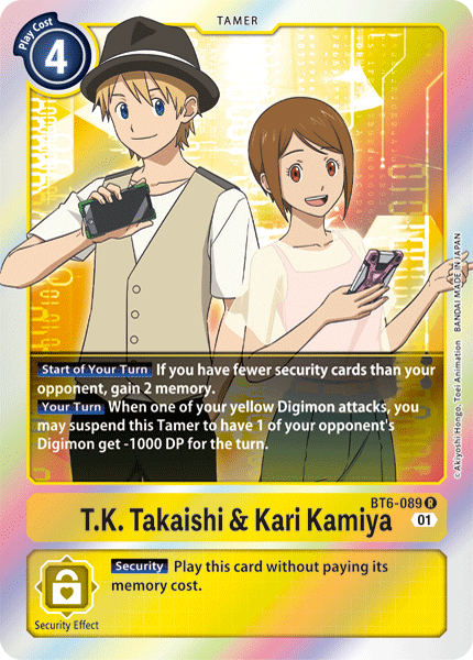 T.K. Takaishi & Kari Kamiya (BT6-089) Rare