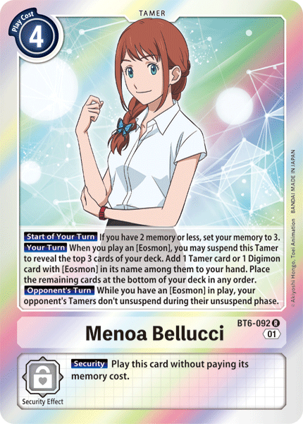 Menoa Bellucci (BT6-092) Rare