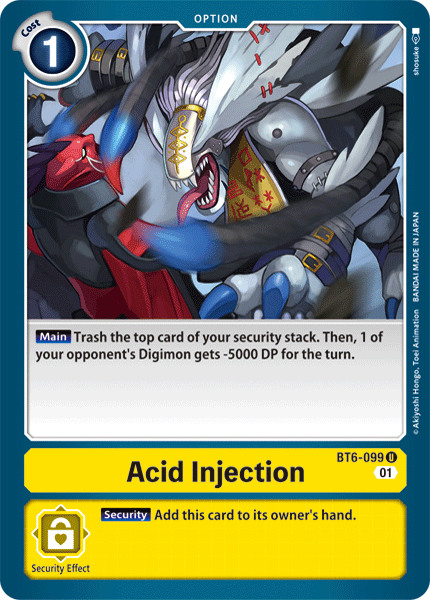 Acid Injection (BT6-099) Uncommon