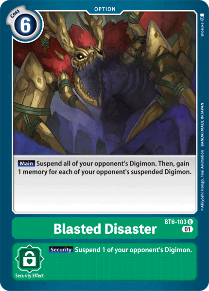 Blasted Disaster (BT6-103) Uncommon