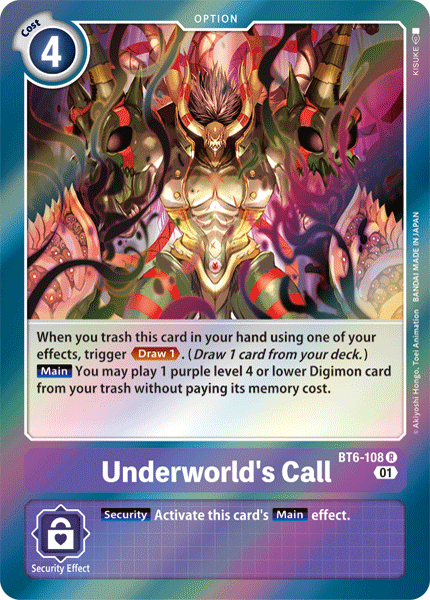 Underworld's Call (BT6-108) Rare