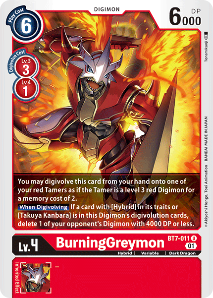 BurningGreymon (BT7-011) Uncommon
