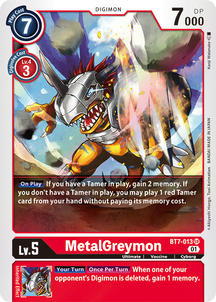 MetalGreymon (BT7-013) Super Rare