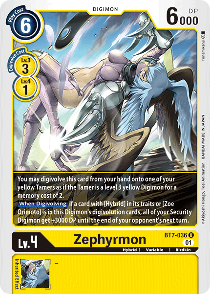 Zephyrmon (BT7-036) Uncommon