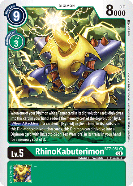 RhinoKabuterimon (BT7-051) Uncommon