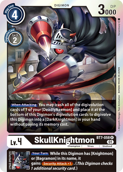 SkullKnightmon (BT7-058) Rare