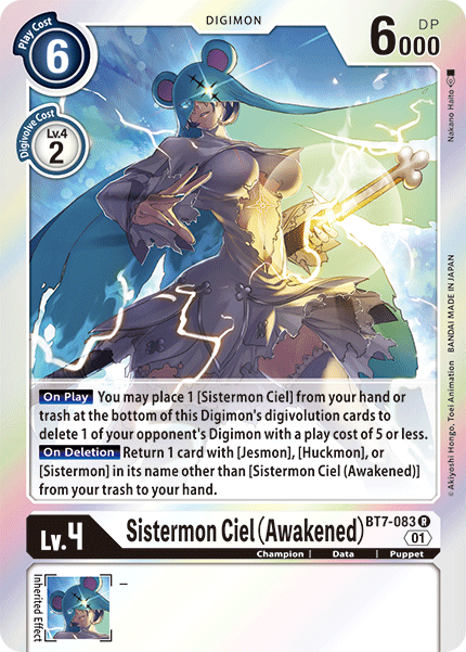 Sistermon Ciel (Awakened) (BT7-083) Rare