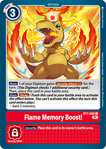 Flame Memory Boost! (BT7-092) Common