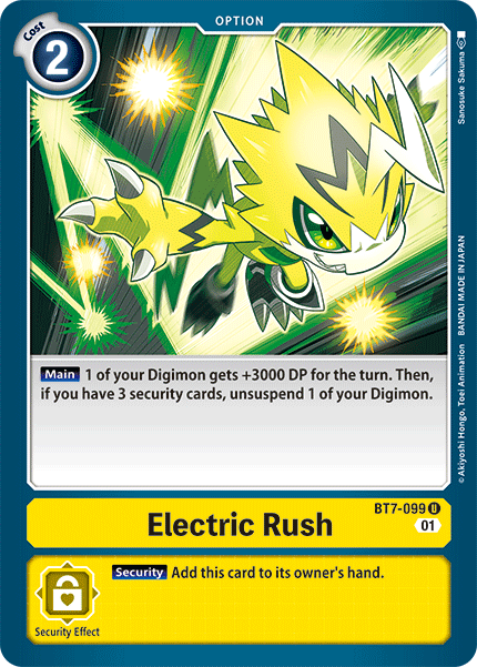 Electric Rush (BT7-099) Uncommon